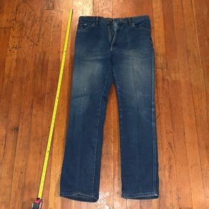 Vintage Lee Jeans. 36x36. Lazy S back pocket.
